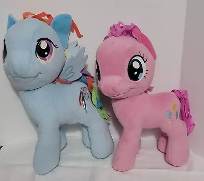 My Little Pony Rainbow Dash & Pinkie Pie Plush W/Ribbon Mane & Tail • $16.99