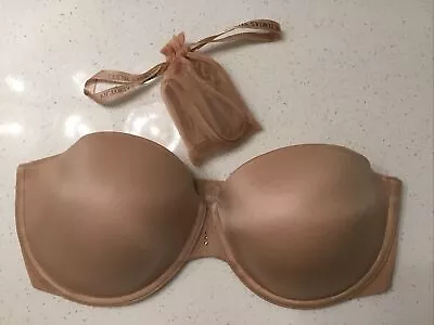 Victoria Secret Biofit Multiway Semi Lift Beige Gold  Bra Size 34dd~euc • $19