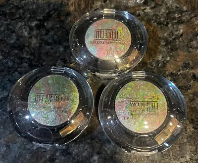 Lot Of 3 Milani Marbelized Baked Eyeshadow GREEN FORTUNE  0.05 Oz Each • $17.99