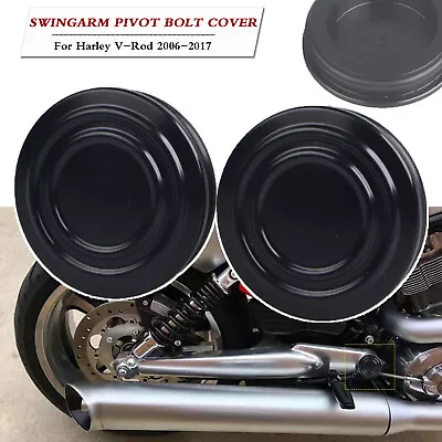 Motor Black Swingarm Pivot Bolt Cover For Harley Night Street Rod VRSCR VRSCD • $25.98