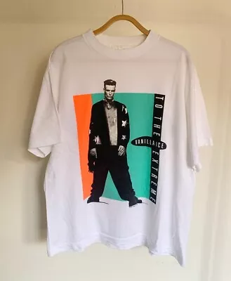 Vintage 90s 1990 Vanilla Ice Ice Ice Baby Rap Hiphop SOFTEE XL USA Raptees White • $215