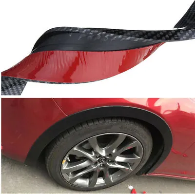 2xCar Fender Flare Extension Wheel Eyebrow Moulding Trim 5.5cm Width Arch Strip • $66.02