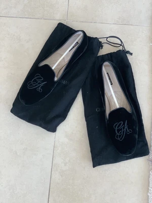 £60 • Buy Giorgio Armani Black Suede Flat Shoes Impeccable Condition Size 39 UK 6