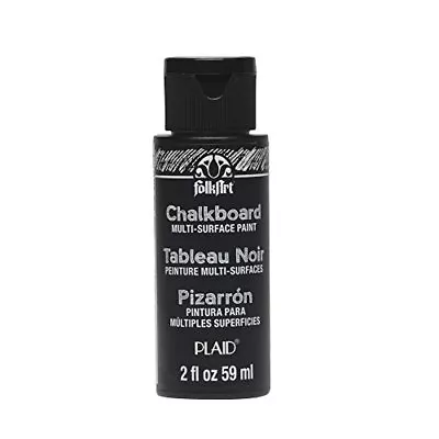 FolkArt Plaid:Craft Multi Surface Chalkboard Paint 2 Oz Black • $11.29