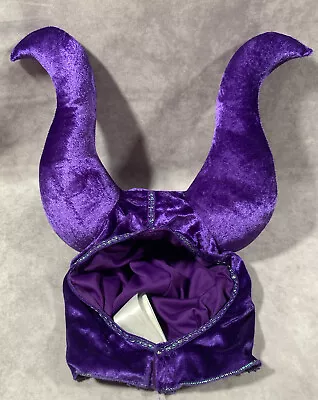 Disney Store Maleficent Hat - Plush Purple Horns - Halloween Costume - 11/12 • $5.50