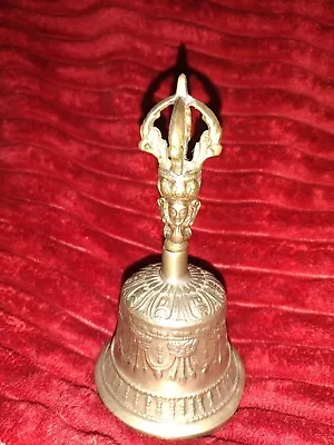 Vintage Tibet Buddhist Meditation ( Brass )Bell Circa 1930's   Vajra Bell  • $65