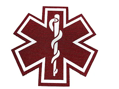 Red Medic Patch 3  X 3   Hook Backing One Each Service Dog Medic Alert Patch • $5.75