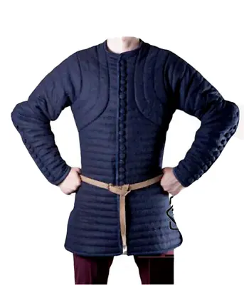 Gambeson Blue Color Full Sleeves Reenactment For Jacket Armor Black Friday • £80.49