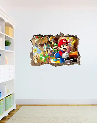 £4.95 • Buy Super Mario #2 Wall Art Sticker Game High Quality Bedroom Decal Print Boys Girls