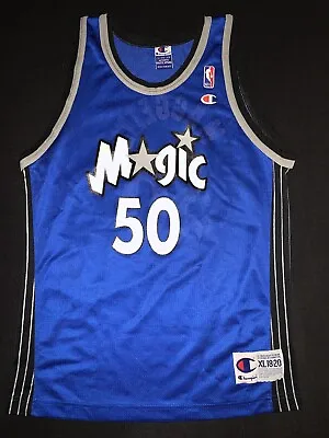 VTG Champion Corey Maggette Orlando Magic #50 Blue Rookie Jersey Youth XL 18-20 • $79.99