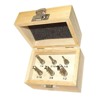 $29.50 • Buy 6 PC HSS 4 Flute End Mill Set 1/8 -1/2  X 3/8  High Speed Steel Milling Shank