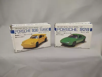 Porsche 928 AND 930 Turbo Japan Oriental Limited Die-Cast Scale Model 1:87  • $34.95