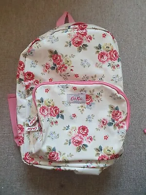 Immaculate Never Used Cath Kidston Field Rose Flowers Rucksack Backpack Oilcloth • £15