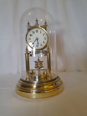 £225 • Buy B.H. Abrahams 400 Day Anniversary Glass Dome Clock. 1900.