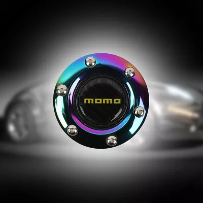 Momo Car Horn Button Steering Wheel Center Cap Carbon Fiber • $14.88