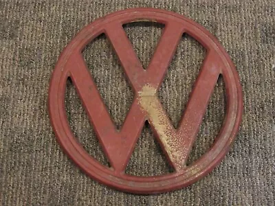 Volkswagen Bus Vintage Original Emblem W/Beautiful Patina 10” Inch Diameter • $226