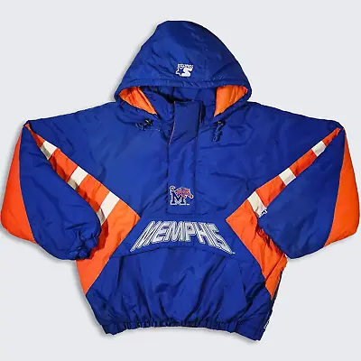 Memphis Tigers Vintage 90s Starter Puffer Jacket - Very Rare - UofM University • $398