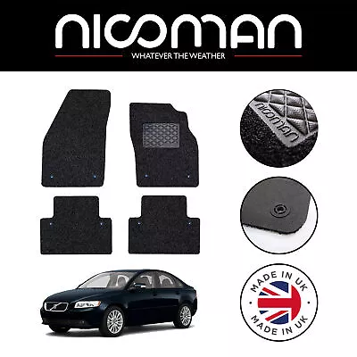 Volvo S40 2004-2012 GENUINE DELUXE Fitted Car Floor Mats Black Set • $46.73