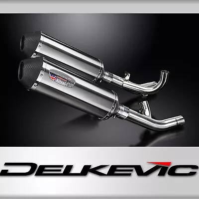 Yamaha VMAX 1700 2009-2020 Slip On 13.5  X-Oval Stainless Exhaust Muffler Kit • $420.99