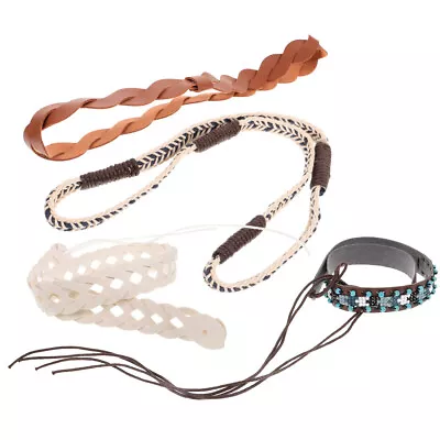 4 Pcs 1 Set String Hat Decoration Belts Decorative Band Straw Strap Men Women • £10.95
