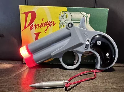 Vintage 1950’s ☆ Derringer Flash Light Toy Gun ☆ Made In Hong Kong Complete • $26.55