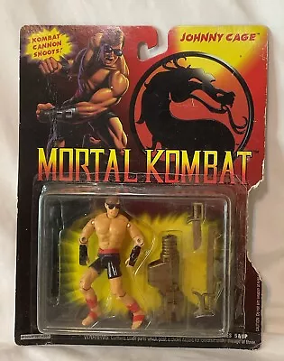 Mortal Kombat Johnny Cage Action Figure W/Shooting Kombat Cannon VTG 1994 Hasbro • $99.95