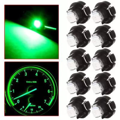 10x Green T3 Neo Wedge 1SMD LED Light Panel A/C Climate Control Lamp Switch Bulb • $8.45