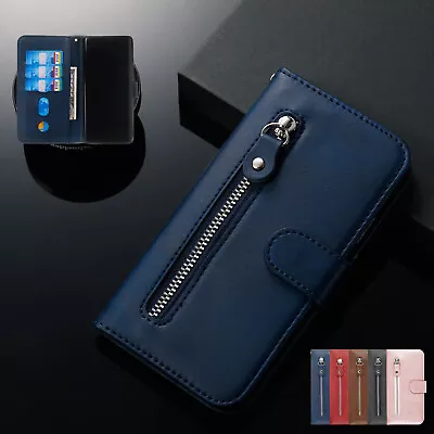 For Huawei Y9Prime Y5P Y6P P30Pro Y5 Y6 2019 Magnetic Leather Zipper Wallet Case • $16.89