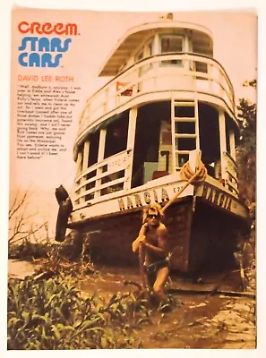 Van Halen David Lee Roth~creem Stars Cars~1983 Poster~full Page Pinup Clipping • $15.99
