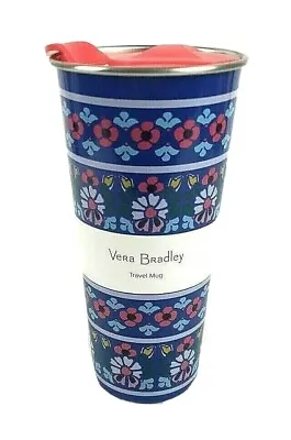 Vera Bradley Stainless Steel Romantic Paisley Travel Mug With Lid 16oz • $29.95