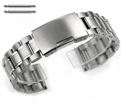 Stainless Steel Bracelet Silver 19mm 21mm 23mm Replacement Watch Band Strap 5015 • $16.95