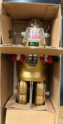 Osaka Tin Toy Institue Mechanized Robot Robby  Gold/Red Near Mint Read • $300