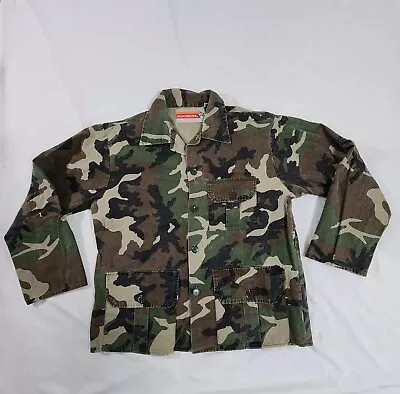 Vintage Winchester Field Jacket Men’s Medium Canvas Camouflage Button-Up EUC • $0.99