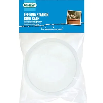 £6.59 • Buy Gardman Replacement Bird Bath For A Bird Garden Feeding Station Water Dish 17cm