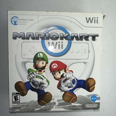 $44.99 • Buy Mario Kart Wii (Nintendo Wii) Complete Bundle W/ Wheel