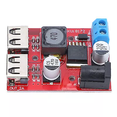 Voltage Regulator Board Solar Controller 2 USB Output Module DC6V-30V To 5V • $10.70