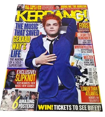 Rare KERRANG Magazine #1536 - Gerard Way / My Chemical Romance - September 2014 • £17.99