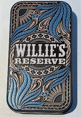 $12.99 • Buy Willie Nelson  Willie’s Reserve  Decorative Embossed Tin Cigarette Blunt Holder