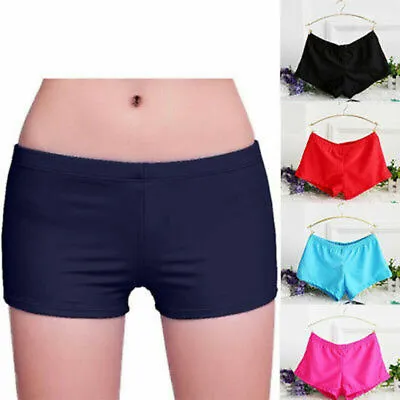 £6.75 • Buy Uk Women's Ladies Plain Swim Shorts Bikini Swimwear Boy Style Short Tankini Size