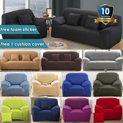 $23.99 • Buy Sofa Cover Couch Covers 1 2 3 4 Seater Slipcover Lounge Protector High Stretch