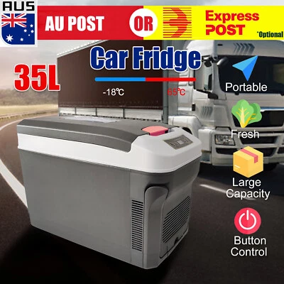 $170.99 • Buy 35L Portable Camping Fridge Car Boat Caravan Home Cooler Warmer Refrigerator Z