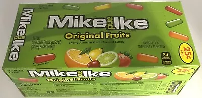 Mike And Ike Original Fruits Flavored Chewy Candy Box 24 Ct Packs Bulk Candies • $15.99