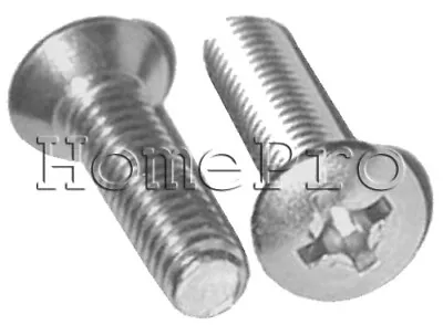 8/32 X 3/8 STAINLESS  PHILLIPS OVAL HEAD MACHINE SCREWS 18-8  30pc • $2.75