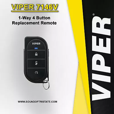 Viper 7146V 1-Way 4 Button Replacement Remote Transmitter • $24.99