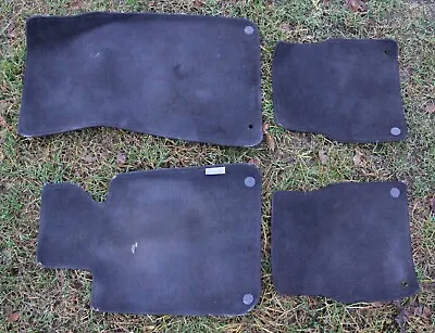 GENUINE BMW E30 M3 320is 325 323 318  BLACK SCHIEFER FLOOR MATS VELOURS 4PCS OEM • $115