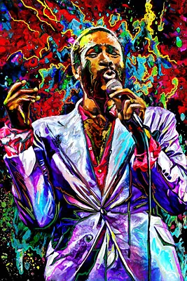 Marvin Gaye Canvas Art Print R&B Painting Prince Of Motown Art • $74.99