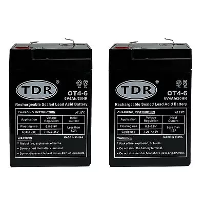 2x 6V 4A UPS SLA Battery 6-volt High Rate   4AH 4.0AH Toy Electric Bike • $43.19