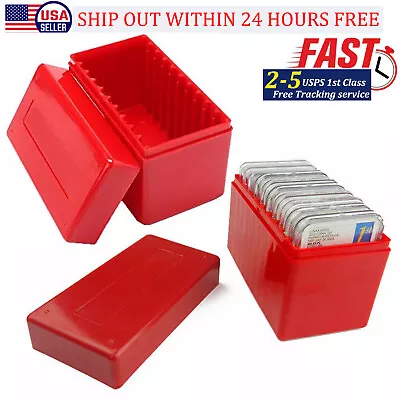 2X 10Coin Slabs Capacity Holder Slab Storage Box Case Plastic Fit For PCGS NGC • $10.98