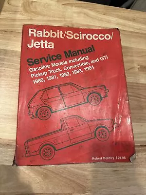 Robert Bentley Complete Service Manuals Ser.: Volkswagen Rabbit Scirocco Jetta • $39