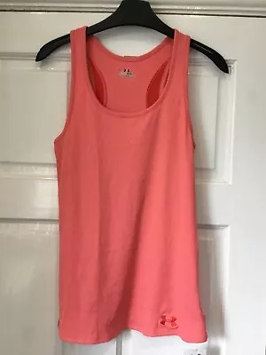 BNWT Under Armour Ladies Sports Running Vest Coral Size M • £8